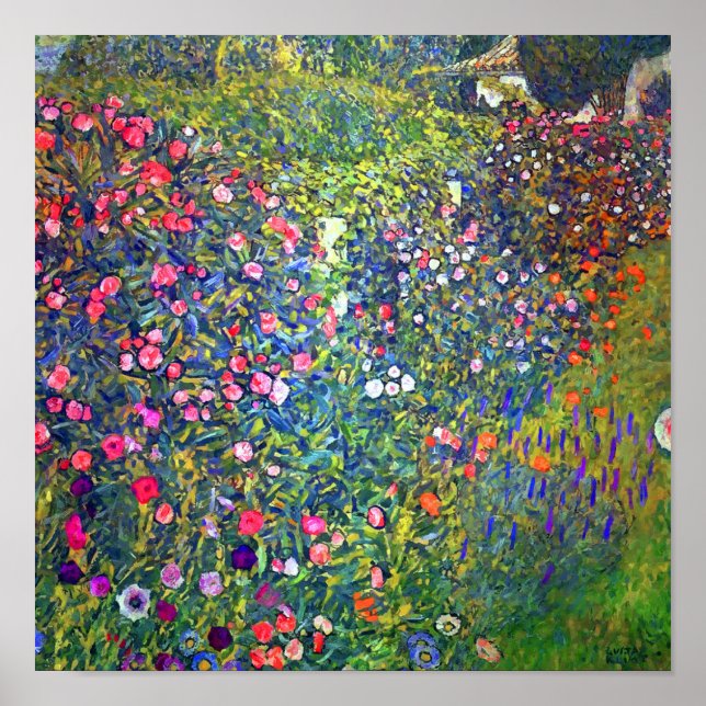 Gustav Klimt Italian Garden Landscape Poster (Front)