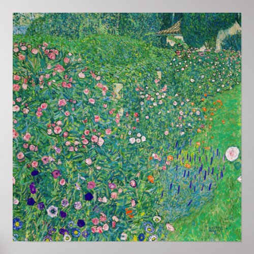 Gustav Klimt _ Italian Garden Landscape Poster