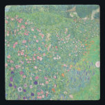 Gustav Klimt - Italian Garden Landscape Stone Coaster<br><div class="desc">Italian Garden Landscape / Italian Horticultural Landscape - Gustav Klimt,  Oil on Canvas,  1913</div>