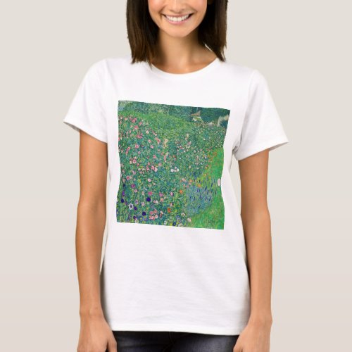 Gustav Klimt _ Italian Garden Landscape T_Shirt