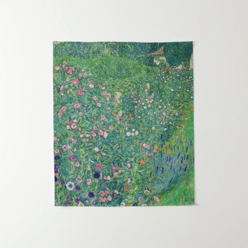 Gustav Klimt _ Italian Garden Landscape Tapestry
