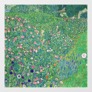 Gustav Klimt - Italian Garden Landscape Window Cling