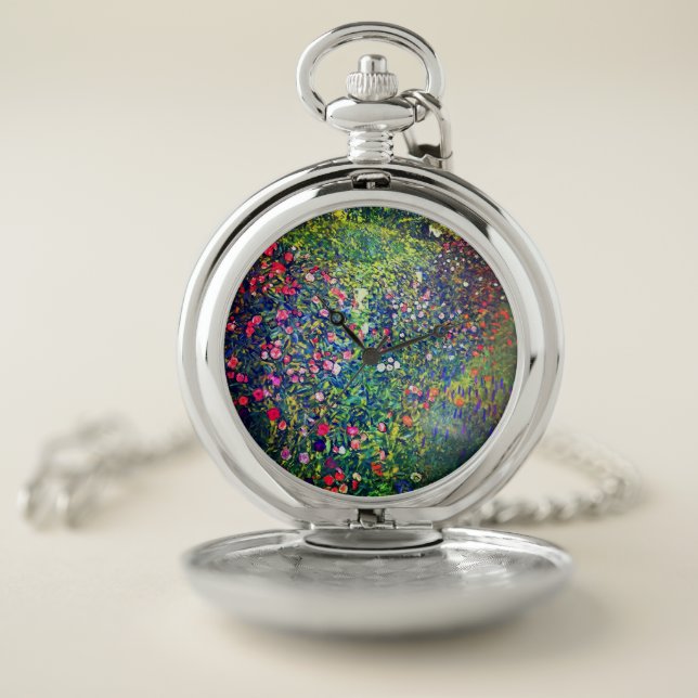 Gustav Klimt Italian Garden Pocket Watch (Inside)