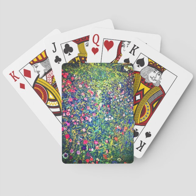 Gustav Klimt Italian Garden Poker Cards (Back)