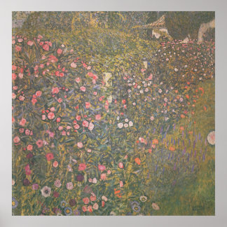 Gustav Klimt - Italian horticultural landscape Poster