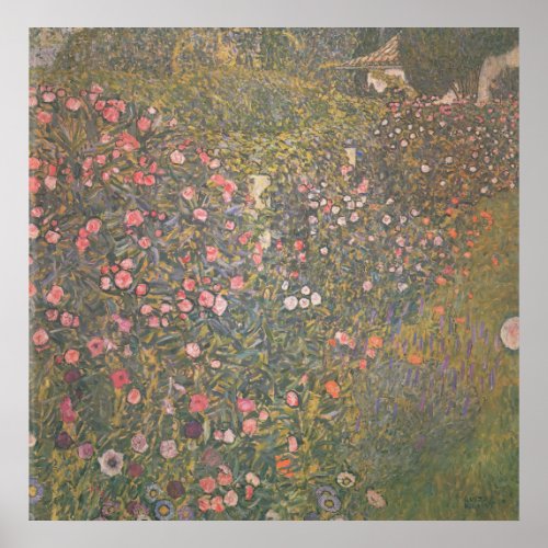 Gustav Klimt _ Italian horticultural landscape Poster