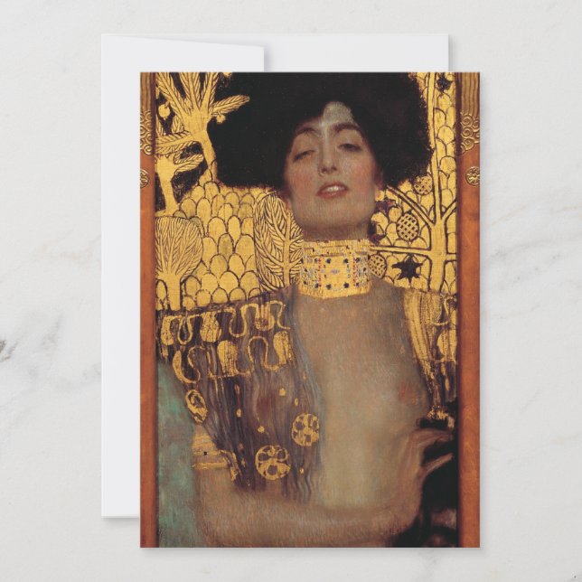 Gustav Klimt Judith Invitations (Front)