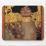 Gustav Klimt Judith Mouse Pad<br><div class="desc">Gustav Klimt Judith mouse pad. Oil painting on canvas from 1901. Gustav Klimt’s beautiful depiction of the biblical story of Judith and Holofernes. Great for fans of Austrian symbolism,  Klimt and fine art.</div>