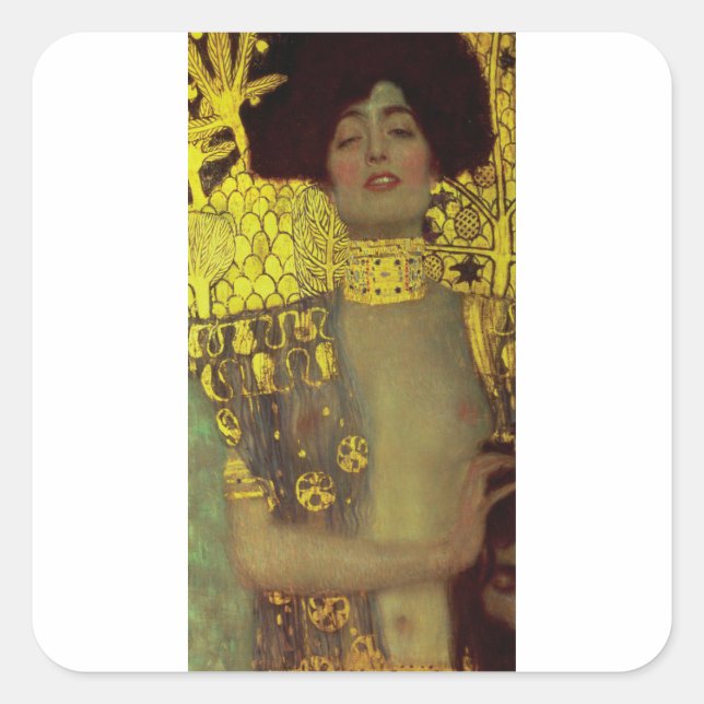 Gustav Klimt - Judith Square Sticker (Front)
