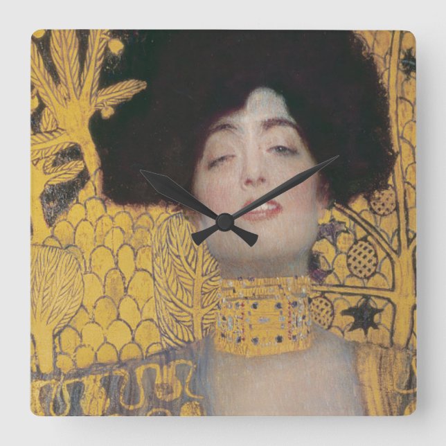 Gustav Klimt | Judith Square Wall Clock (Front)