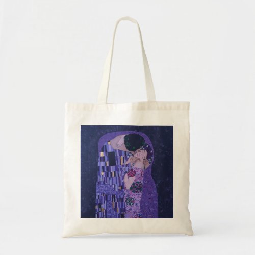 Gustav Klimt Kiss in Purple Tote Bag