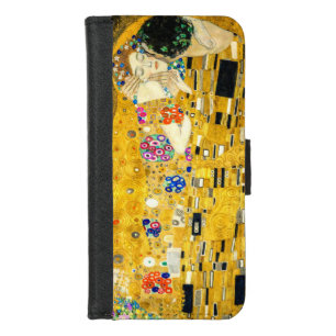 Gustav Klimt Kiss / Valentine's Day Romantic Art iPhone 8/7 Wallet Case