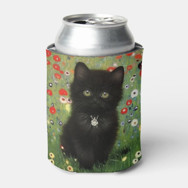 Gustav Klimt Kitten Can Cooler (Can Front)