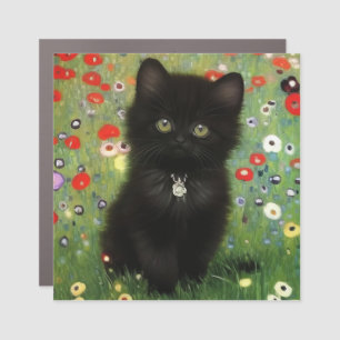 Gustav Klimt Kitten Car Magnet