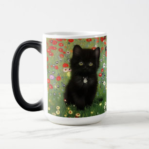 Gustav Klimt Kitten Color Morph Mug