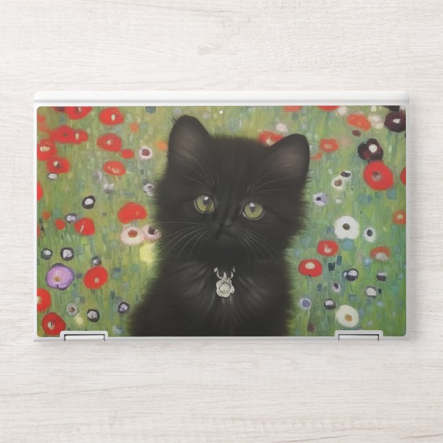 Gustav Klimt Kitten HP Laptop Skin (Front)