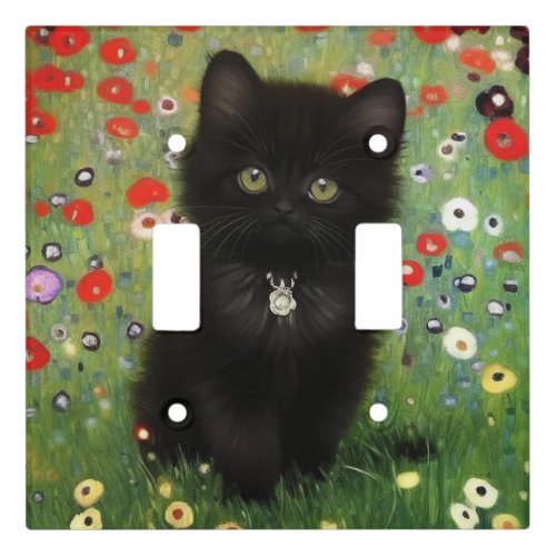 Gustav Klimt Kitten Light Switch Cover