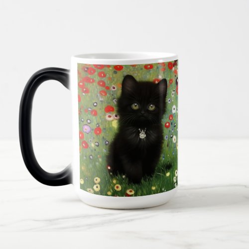 Gustav Klimt Kitten Magic Mug