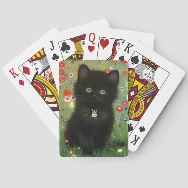 Gustav Klimt Kitten Poker Cards (Back)