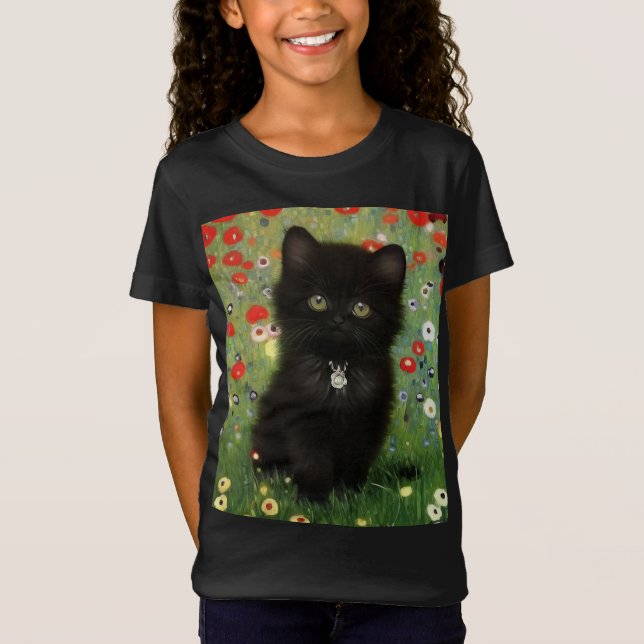 Gustav Klimt Kitten T-Shirt (Front)