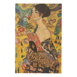 Gustav Klimt Lady With Fan Art Nouveau Painting