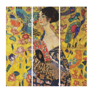 Gustav Klimt Lady With Fan Art Nouveau Painting