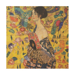 Gustav Klimt Lady With Fan Art Nouveau Painting
