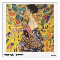 Gustav Klimt Lady With Fan Art Nouveau Painting