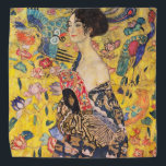 Gustav Klimt - Lady with Fan Bandana<br><div class="desc">Lady with Fan - Gustav Klimt,  Oil on Canvas,  1917-1918</div>