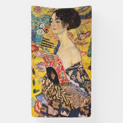 Gustav Klimt _ Lady with Fan Banner