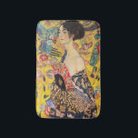 Gustav Klimt - Lady with Fan Bath Mat<br><div class="desc">Lady with Fan - Gustav Klimt,  Oil on Canvas,  1917-1918</div>