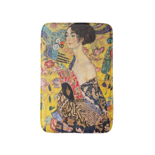 Gustav Klimt _ Lady with Fan Bath Mat
