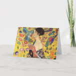 Gustav Klimt Lady With Fan Card<br><div class="desc">Gustav Klimt Lady With Fan</div>