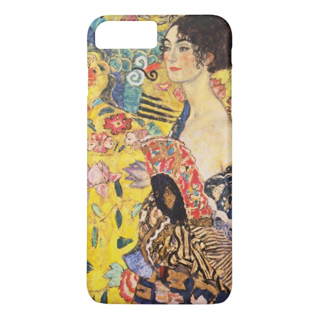 Gustav Klimt Lady With Fan Case-Mate iPhone Case (Back)