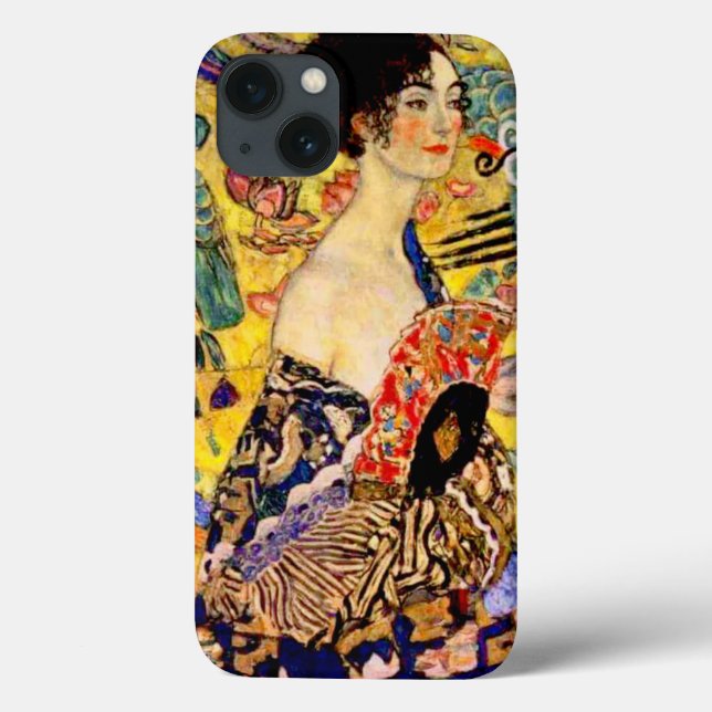 Gustav Klimt Lady with Fan Case-Mate iPhone Case (Back)