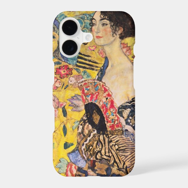Gustav Klimt - Lady with Fan Case-Mate iPhone Case (Back)