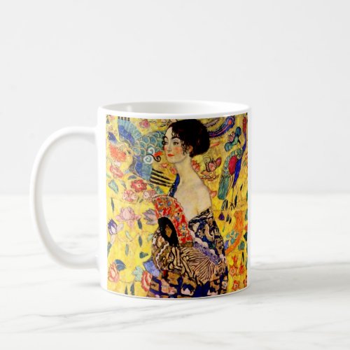 Gustav Klimt Lady with Fan Coffee Mug