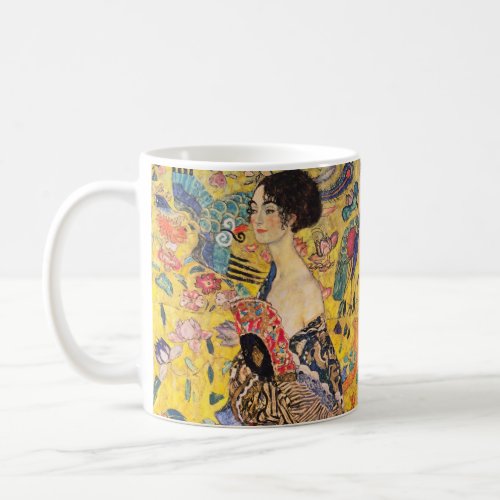 Gustav Klimt _ Lady with Fan Coffee Mug