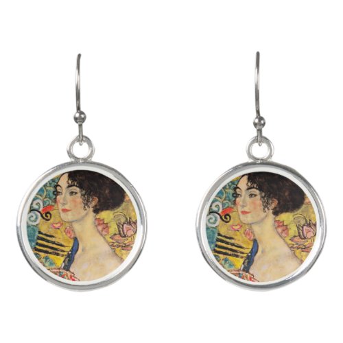 Gustav Klimt _ Lady with Fan Earrings