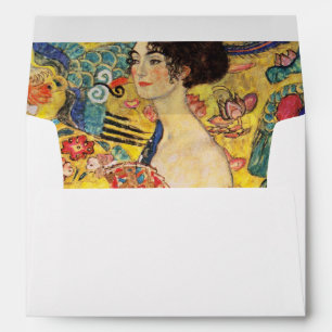 Gustav Klimt Lady With Fan Envelope