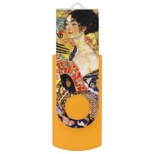 Gustav Klimt Lady with Fan Flash Drive