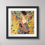 Gustav Klimt - Lady with Fan Framed Art<br><div class="desc">Lady with Fan - Gustav Klimt,  Oil on Canvas,  1917-1918</div>