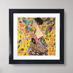 Gustav Klimt - Lady with Fan Framed Art