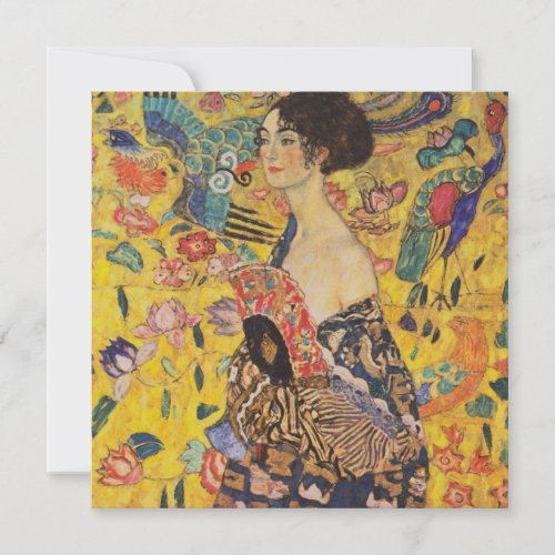 Gustav Klimt _ Lady With Fan Holiday Card