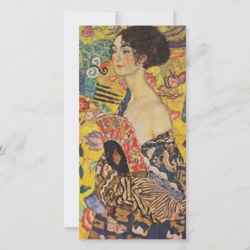 Gustav Klimt _ Lady With Fan Holiday Card