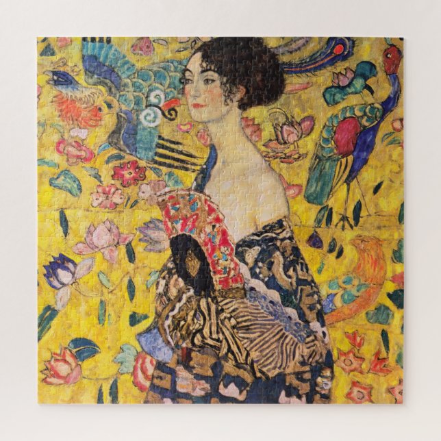 Gustav Klimt - Lady with Fan Jigsaw Puzzle (Vertical)