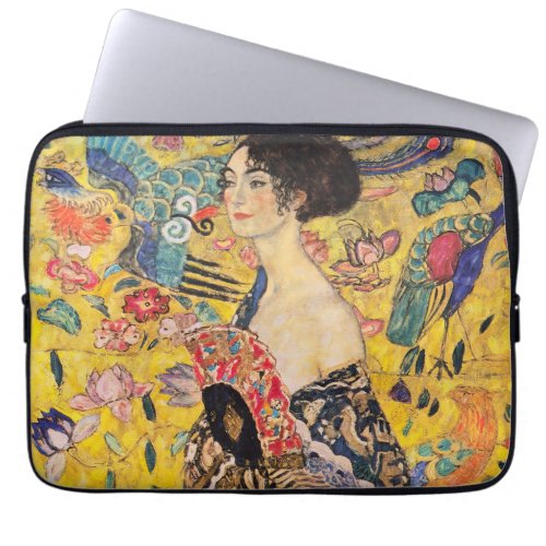 Gustav Klimt _ Lady with Fan Laptop Sleeve