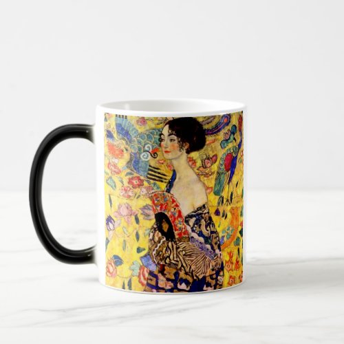 Gustav Klimt Lady with Fan Magic Mug