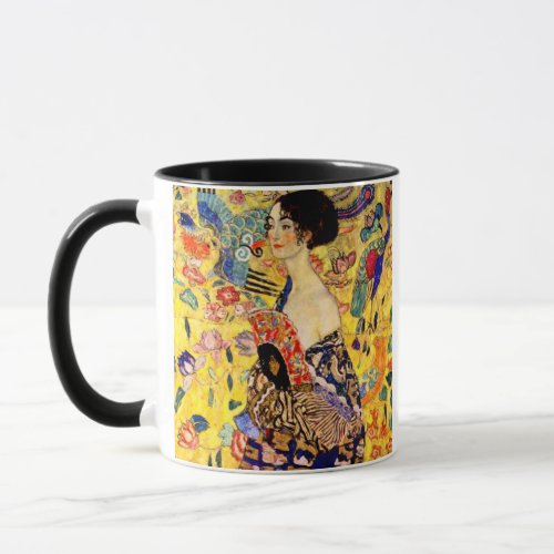 Gustav Klimt Lady with Fan Mug