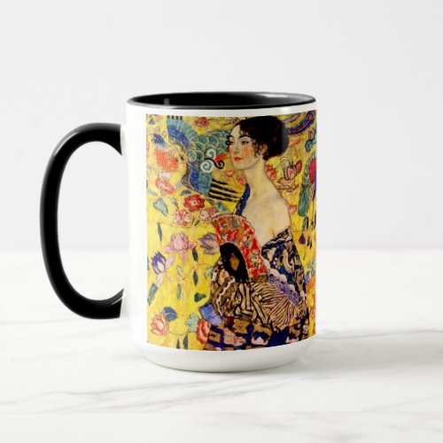 Gustav Klimt Lady with Fan Mug